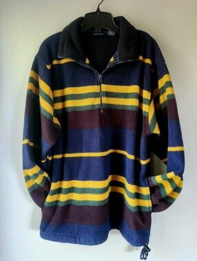 Christopher Rand Vintage Stripe Fleece 1/2 Zip Pullover